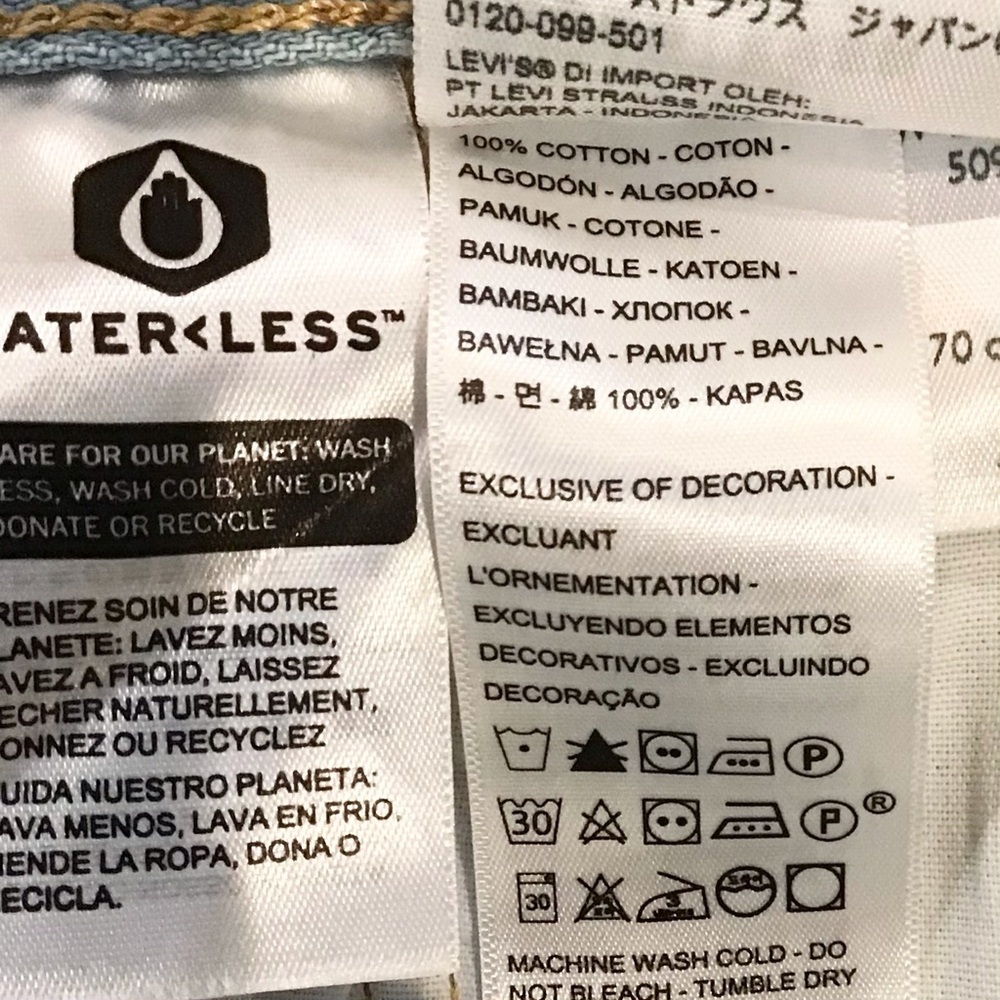 Levi’s 501 W28 (US 6/7) Denim Womens Shorts Irregular High Rise Luxor 56327-0113 - Picture 10 of 13